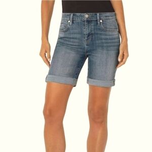 LIVERPOOL Los Angeles Marley Girlfriend Shorts w/ Rolled Cuff in Newton Size 26
